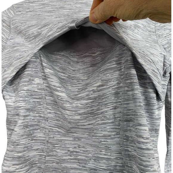 Lululemon Define Jacket Size 4 S EUC 6493 Full Zip Athletic Space Grey White - Picture 8 of 12